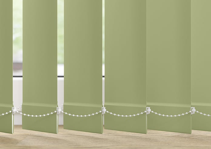 Trinity (Blackout), Soft Green - Vertical Blind Slats - Image 3
